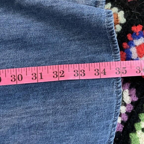 NWT Gap Oversize Belted Shirt Dress Womens S Medium Wash Mini Denim - Picture 10 of 10